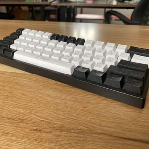 K68 red/blue mechanical keyboard with 84 keys wireless